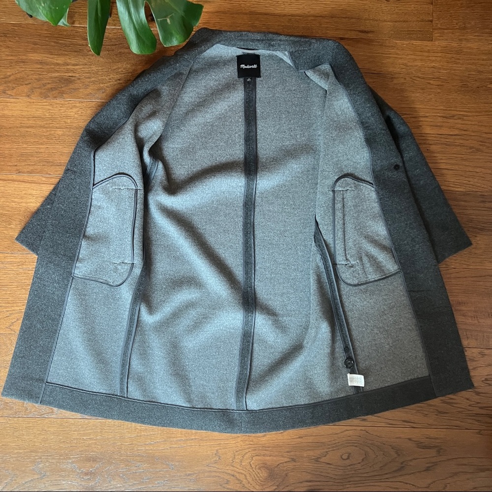 Madewell Monsieur Coat in Dark Gray - Picture 15 of 15
